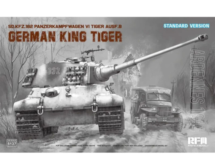 Rye Field Model - 5137 1:35 Sd.Kfz. 182 King Tiger ARDENNES 1944 STANDARD VERSION [1]
