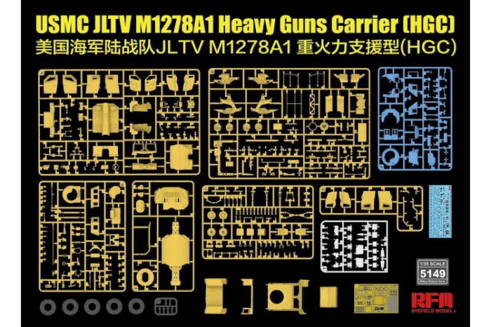 Rye Field Model RFM5149 - 1:35 USMC JLTV M1278A1 Heavy Guns Carrier (HGC) [3]