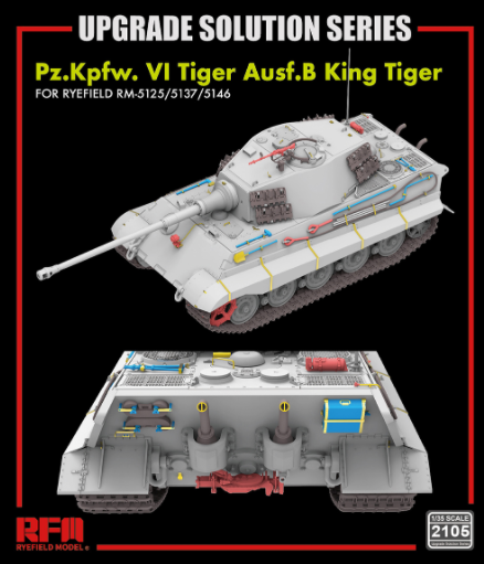 Rye Field Model - RM2105 1:35 Upgrade set for Kingtiger for RM5125/5137/5146 [1]