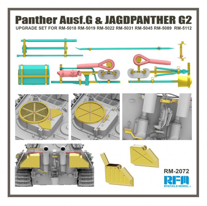 Ryefield Model 2072 1:35 Panther Ausf.G & Jagdpanther G2 upgrade set [1]