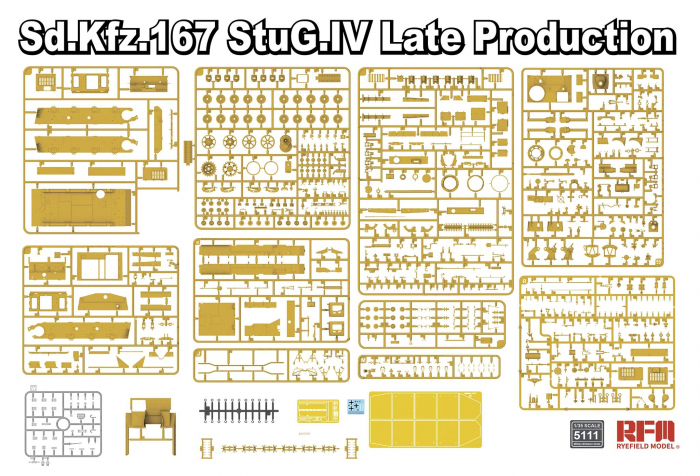 Ryefield Model 5111 1:35 Sd.Kfz.167 StuG.IV Late Production with Engine & workable tracks [3]