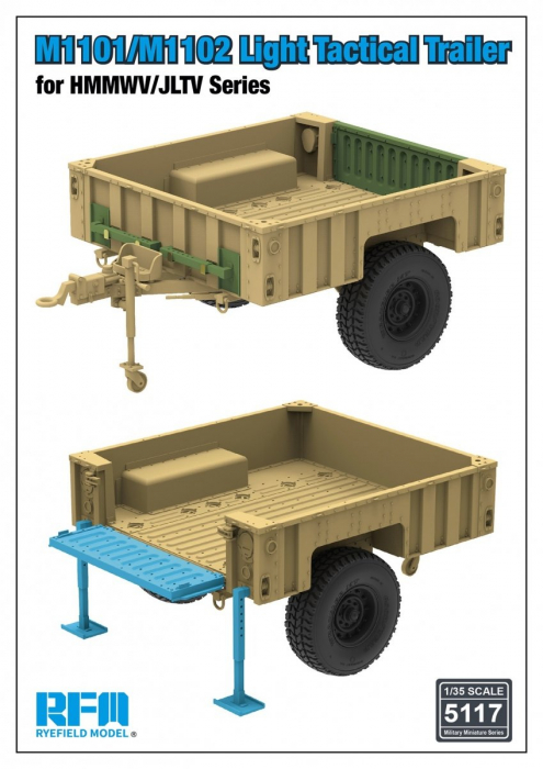 Rye Field Model - RM5117 1:35 M1101/M1102 Light Tactical Trailer for HMMWV/JLTV Series [1]