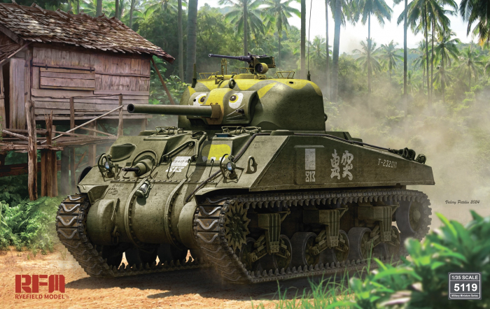 Ryefield Model 5119 1:35 M4A4 Sherman with workable tracks & Metal Barrel [1]