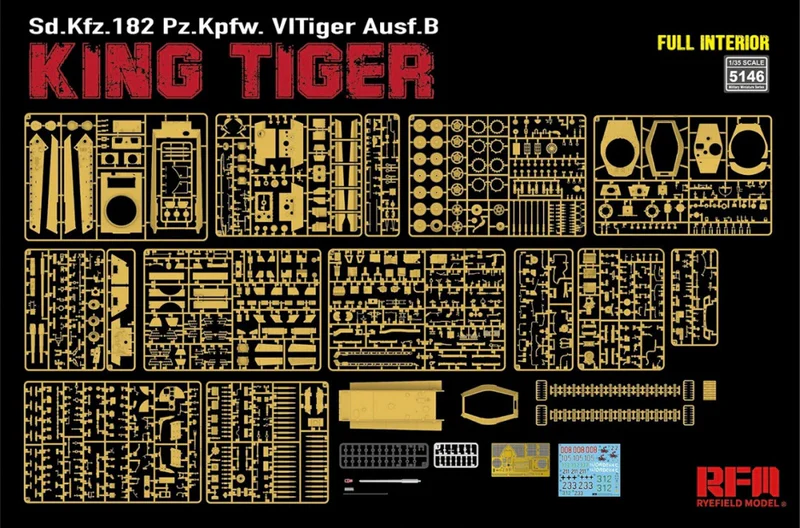 Ryefield Model 5146 - 1:35 King Tiger full interior [2]