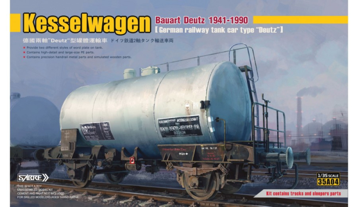 Sabre 35A04 - 1:35 German Railway Kesselwagen Bauart Deutz 1941-1990 [1]