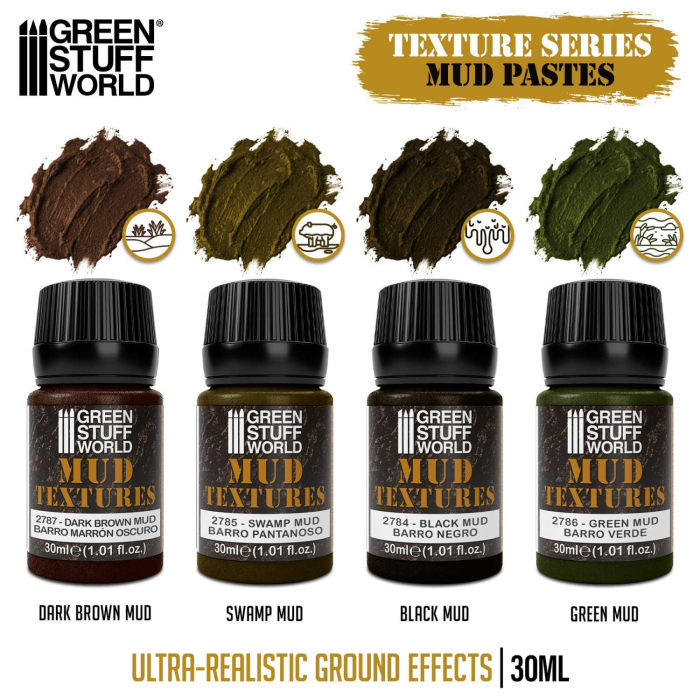 GSW - Mud Textures Set 30ml (Pack x4) [2]