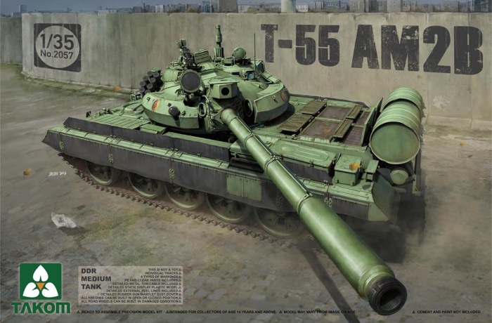 TAKOM 2057 - 1:35 DDR Medium Tank T-55 AM2B [1]