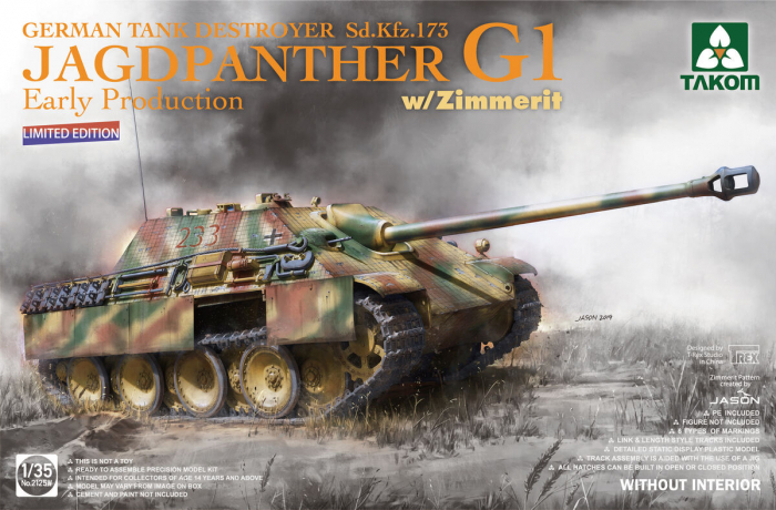 Takom 2125W - 1:35 Jagdpanther G1 early production w/ Zimmerit [1]
