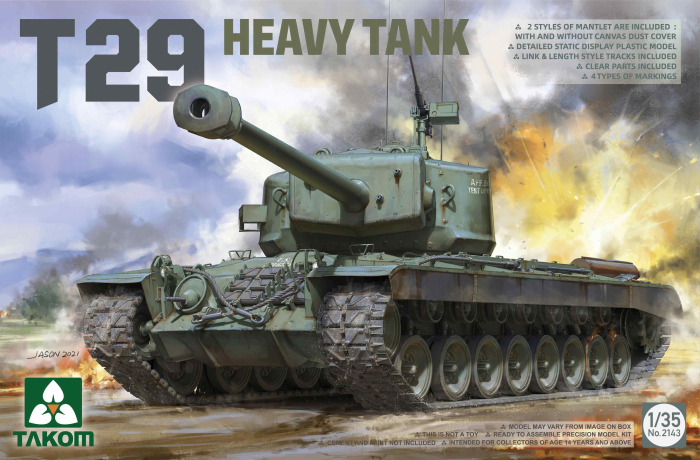 Takom 2143 - 1:35 US T29 Heavy Tank [1]