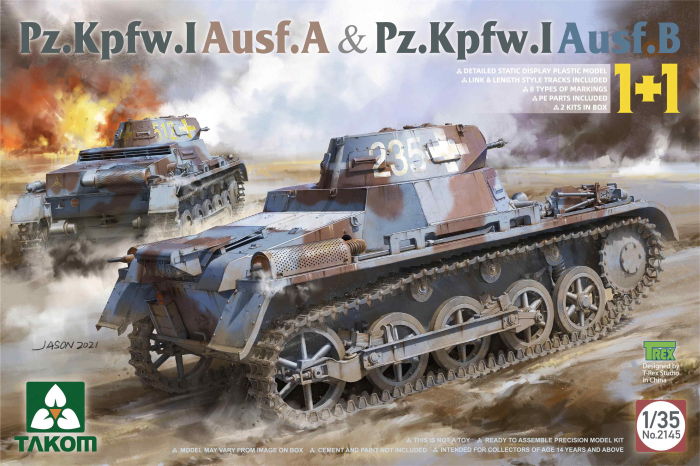 Takom 2145 - 1:35 Pz.Kpfw. I Ausf. A & Pz.Kpfw. I Ausf. B 1 + 1 Set [1]