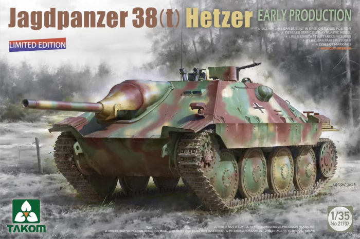 Takom 2170X - 1:35 TAK2170X Jagdpanzer 38(t) Hetzer EARLY-Limited Ed. [1]