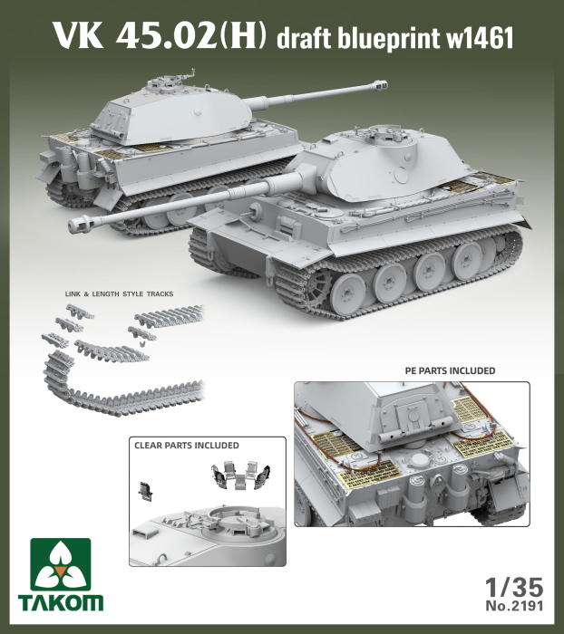 Takom 2191 - 1:35 VK 45.02 (H) draft blueprint w1461 [2]