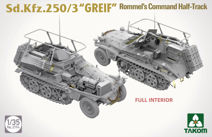 Takom 2194 - 1:35 Sd.Kfz.250/3 'GREIF' Rommel's Command Half-Track [2]