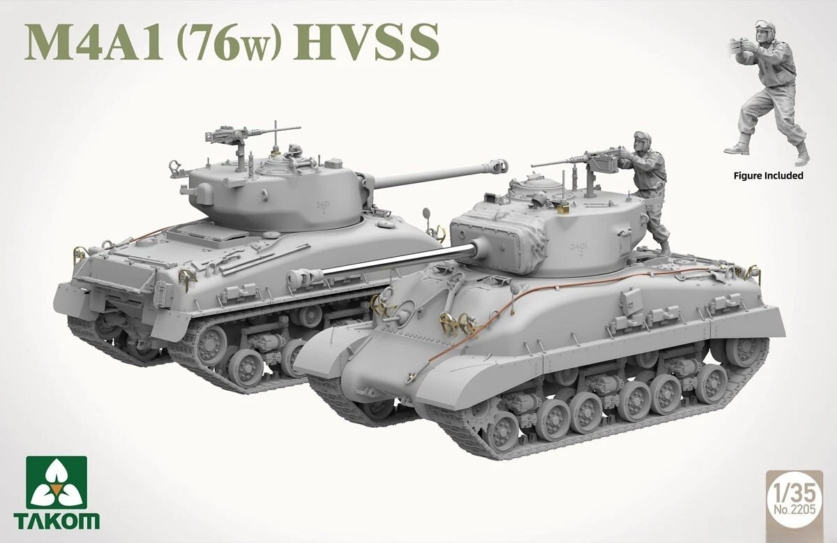 Takom 2205 - 1:35 M4A1(76w) HVSS Sherman [2]