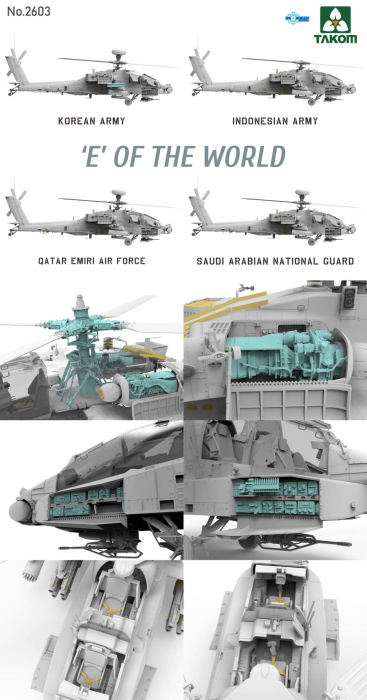 TAKOM 2603 - 1:35 'E' Of The World AH-64E Attack Helicopter (Limited Edition) [3]