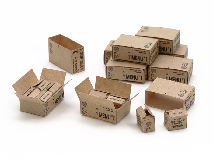 Tamiya 12689 - 1:35 U.S. 10-in-1 Ration Cartons (WW II) [2]