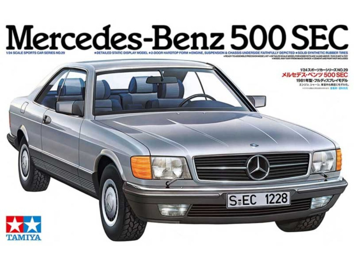 Tamiya 24029 - 1:24 Mercedes-Benz 500 SEC - New decals [1]