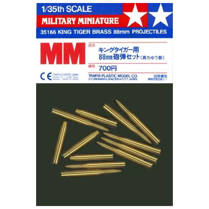 TAMIYA 35166 - 1:35 King Tiger Brass 88mm Projectiles [1]