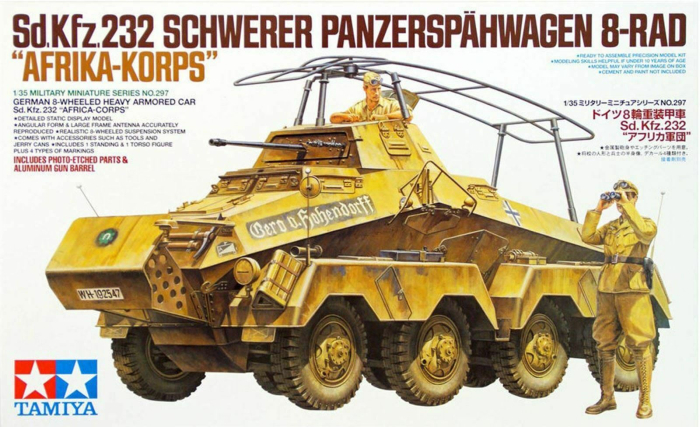 Tamiya 35297 - 1:35 German Sonderkraftfahrzeug 232 Africa Corps - 8 Wheeled Heavy Armored Car [1]