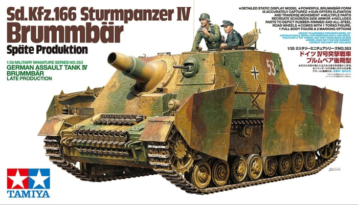 TAMIYA 35353 - 1:35 Sd.Kfz.166 Sturmpanzer IV Brummbar Late Production - 2 figures [1]
