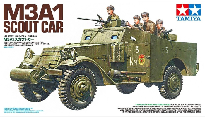 TAMIYA 35363 - 1:35 M3A1 Scout Car - 5 figures [1]