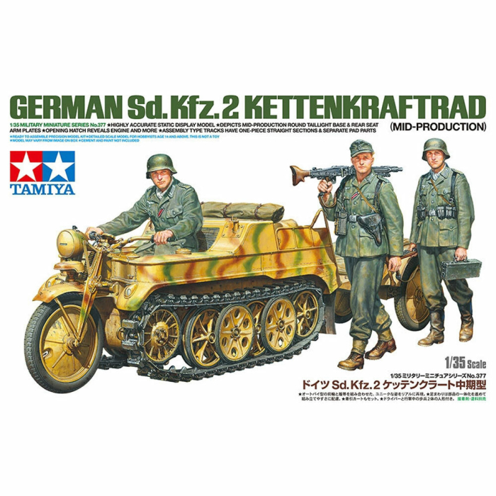 TAMIYA 35377 - 1:35 Sd.Kfz.2 Kettenkraftrad (Mid-production) [1]