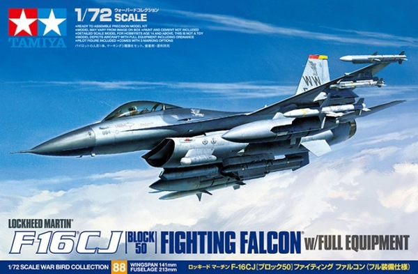 TAMIYA 60788 - 1:72 Lockheed Martin F-16CJ [Block 50] Fighting Falcon (full equipment) - 1 figure [1]