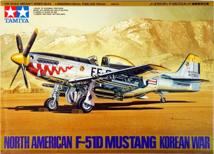 TAMIYA 61044 - 1:48 N.A. F-51D Mustang Korean war [1]