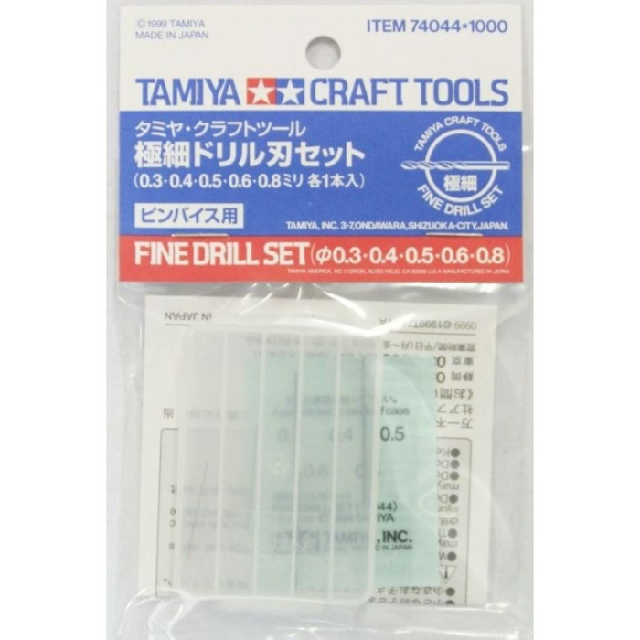 TAMIYA 74044 - Fine Drill Set 0,3 - 0,8Mm [1]