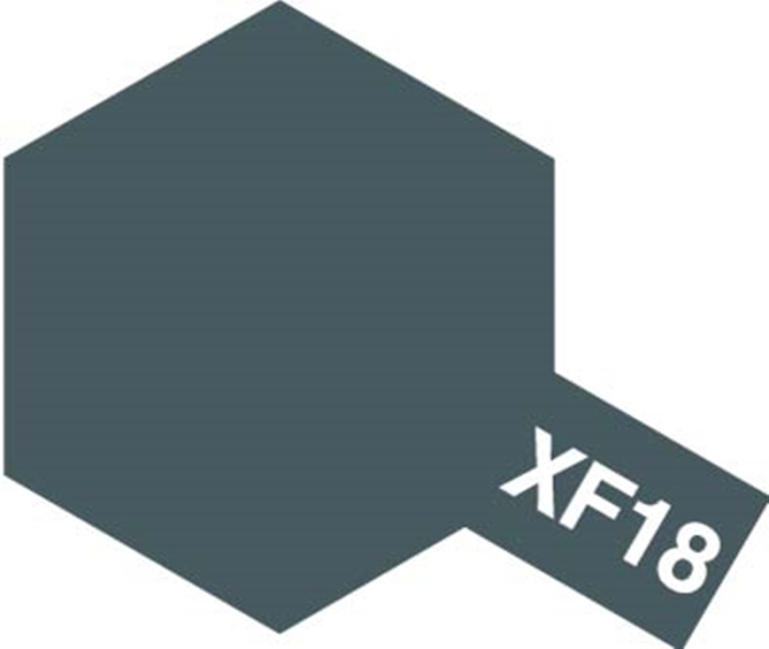 TAMIYA 81318 - XF-18 Medium Blue - Acrylic Paint (Flat) 23 ml [1]