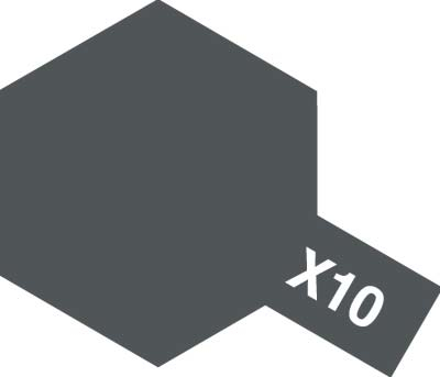 Tamiya 81510 - X-10 Gun Metal - Acrylic Paint (Gloss) 10 Ml [1]
