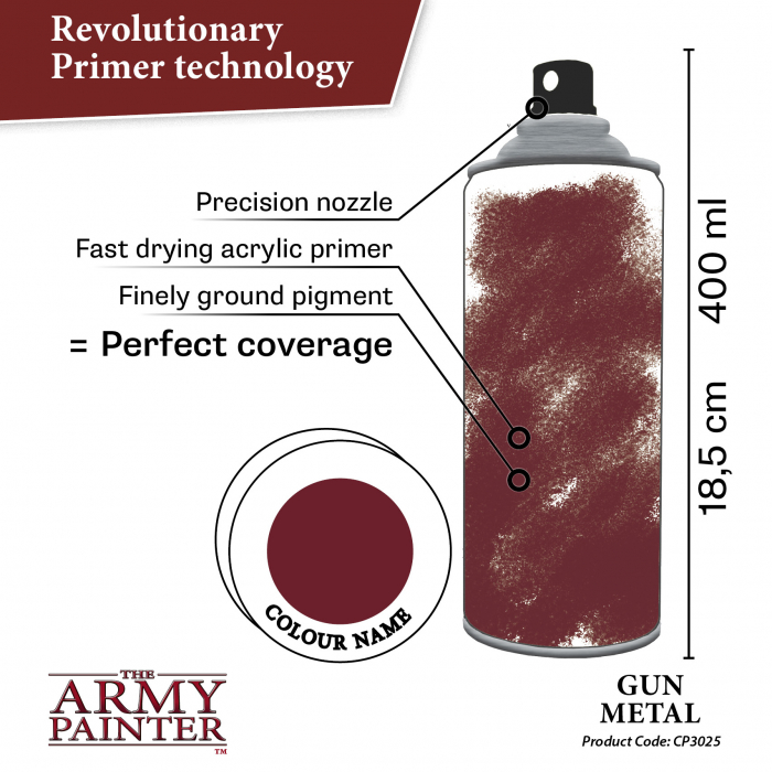 The Army Painter - Colour Primer: Gun Metal [3]