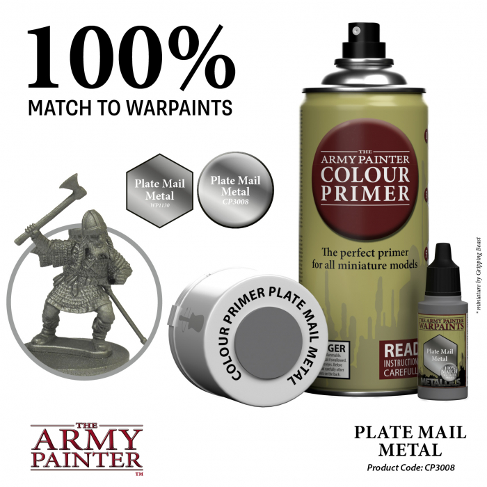 The Army Painter - Colour Primer: Plate Mail Metal [4]