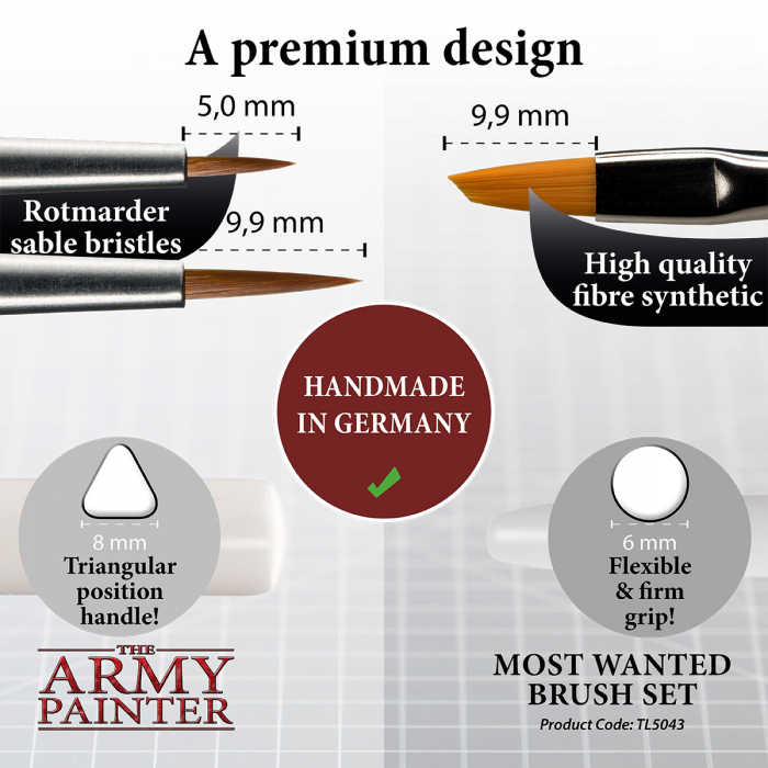 The Army Painter - Most Wanted Brush Set [3]