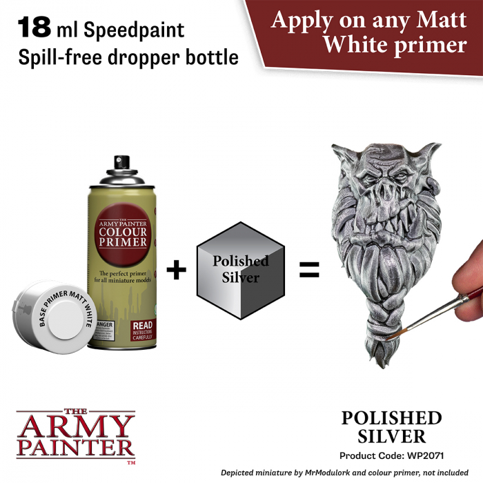 The Army Painter - Speedpaint, Polished Silver [2]