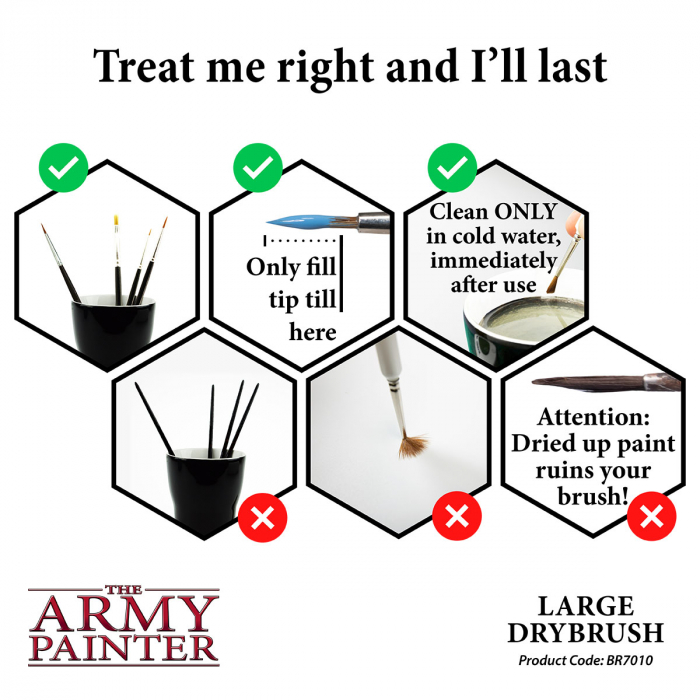 The Army Painter - Wargamer Brush: Large Drybrush [5]