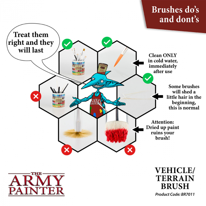 The Army Painter - Wargamer Brush: Vehicle & Scenery [5]