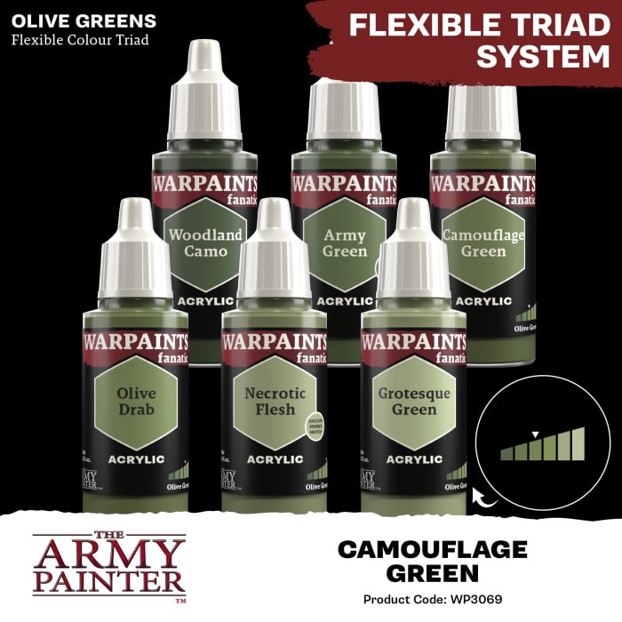 The Army Painter - Warpaints Fanatic: Camouflage Green [3]