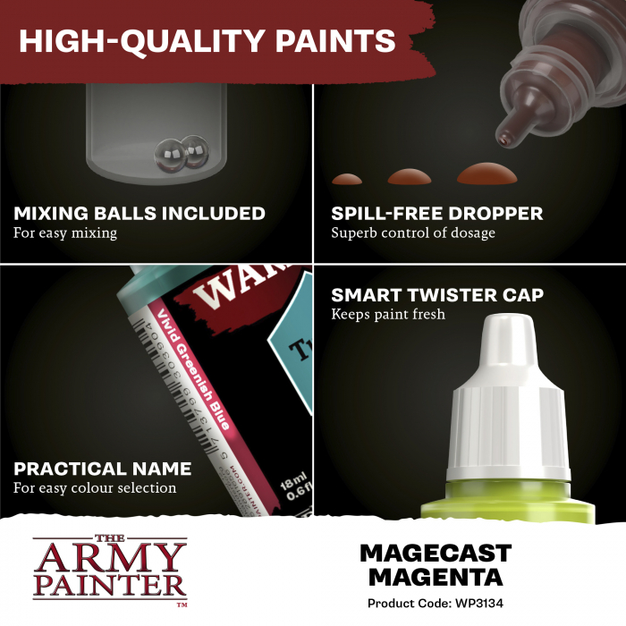 The Army Painter - Warpaints Fanatic: Magecast Magenta [4]