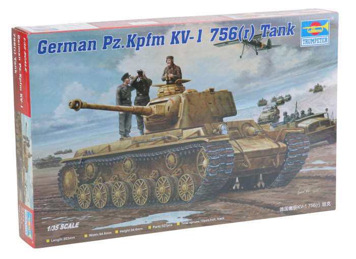 Trumpeter 00366 - 1:35 German Pz.Kpfm KV-1 756(r) Tank [1]