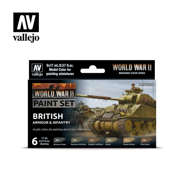 Vallejo 70204 - British Armour & Infantry (6) [1]