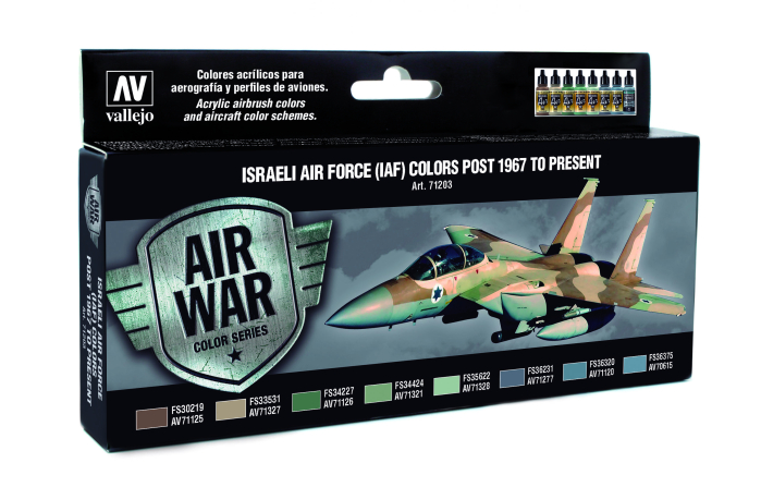 Vallejo 71203 - Israeli Air Force (IAF) Colors Post 1967 To Present (8) [1]