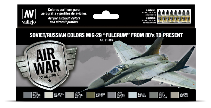 Vallejo 71605 - Soviet / Russian colors MiG-29 "Fulcrum" from 80's to present (8) [1]