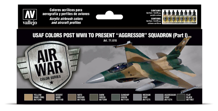 Vallejo 71616 - USAF colors post WWII to present Aggressor Squadron Part I [1]