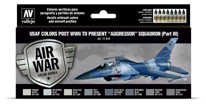 Vallejo 71618 - USAF colors post WWII to present Aggressor Squadron Part III [1]