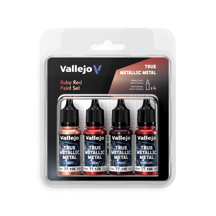 Vallejo 77254 - TMM Ruby Red Paint Set [1]