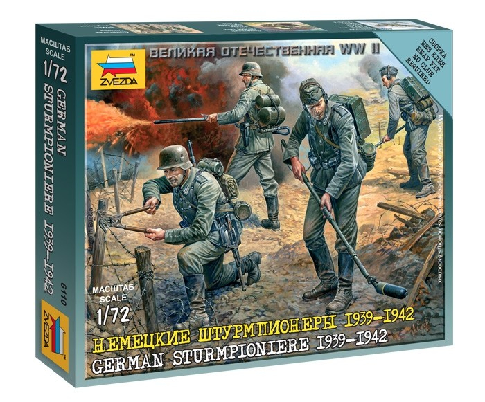 Zvezda 6110 - 1:72 GERMAN STURMPIONIERE 1939-1942 - snap-fit [1]