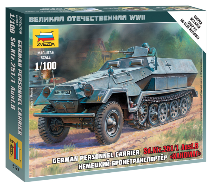 Zvezda 6127 - 1:100 German Personnel Carrier SD.KFZ.251/1 AUSF.B [1]