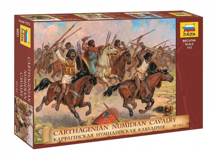 Zvezda 8031 - 1:72 CARTHAGINIAN CAVALRY - 17 figures