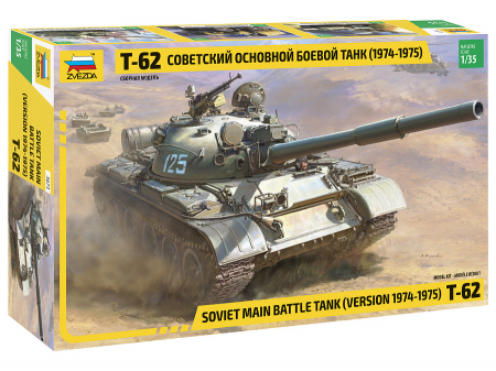 Vehicule militare terestre - Zvezda 3673 - 1:35 Russian Medim Tank T-62 Version 1974-1975